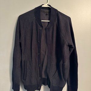 Men's Navy Blue Bana Republic Cardigan, Size Medium